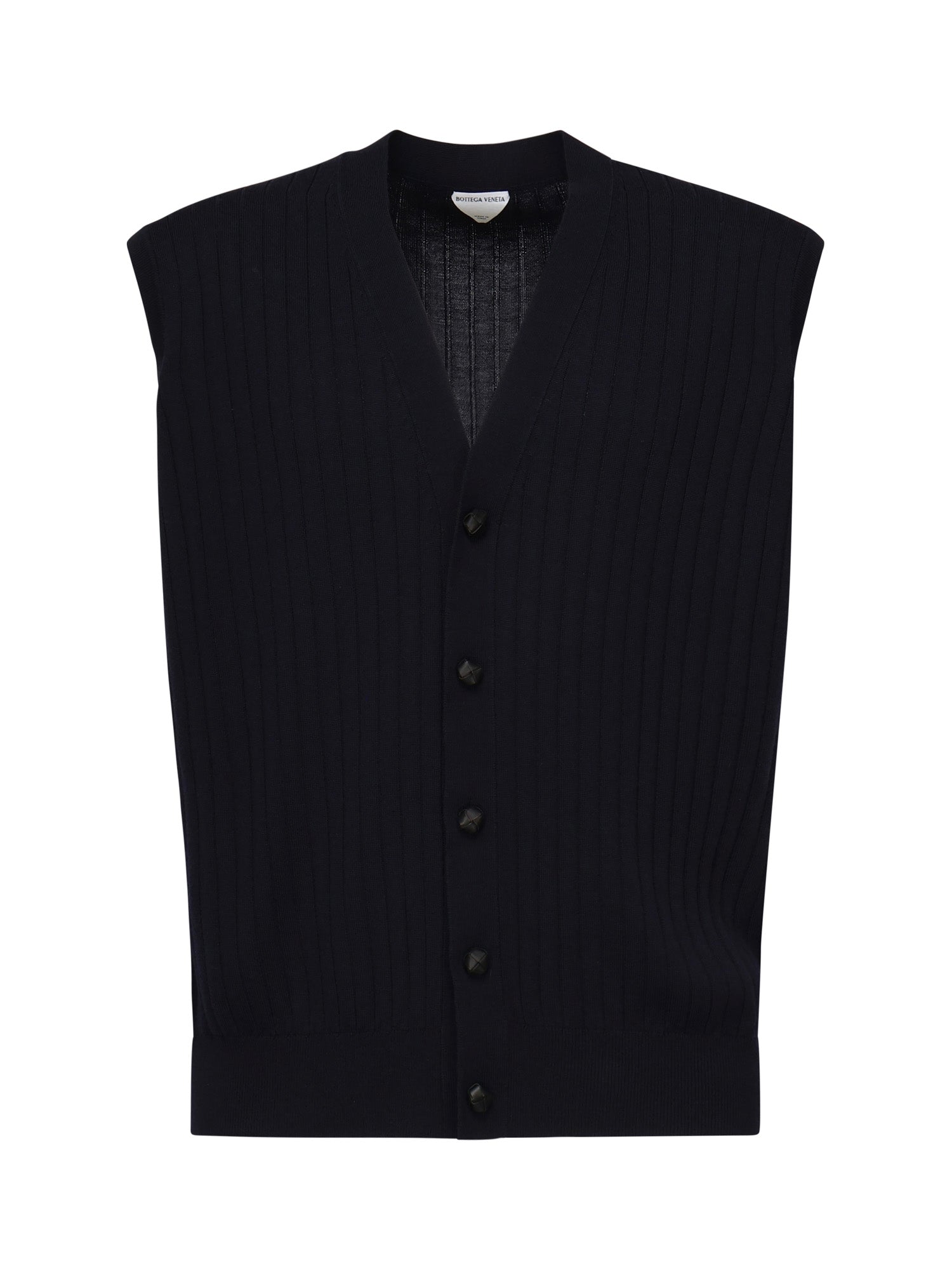 Gilet in lana a coste 835333 V5L704140 BOTTEGA VENETA 