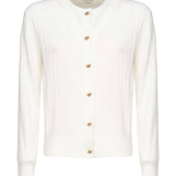 Cardigan in lana a coste 835337 V5L709071 BOTTEGA VENETA 