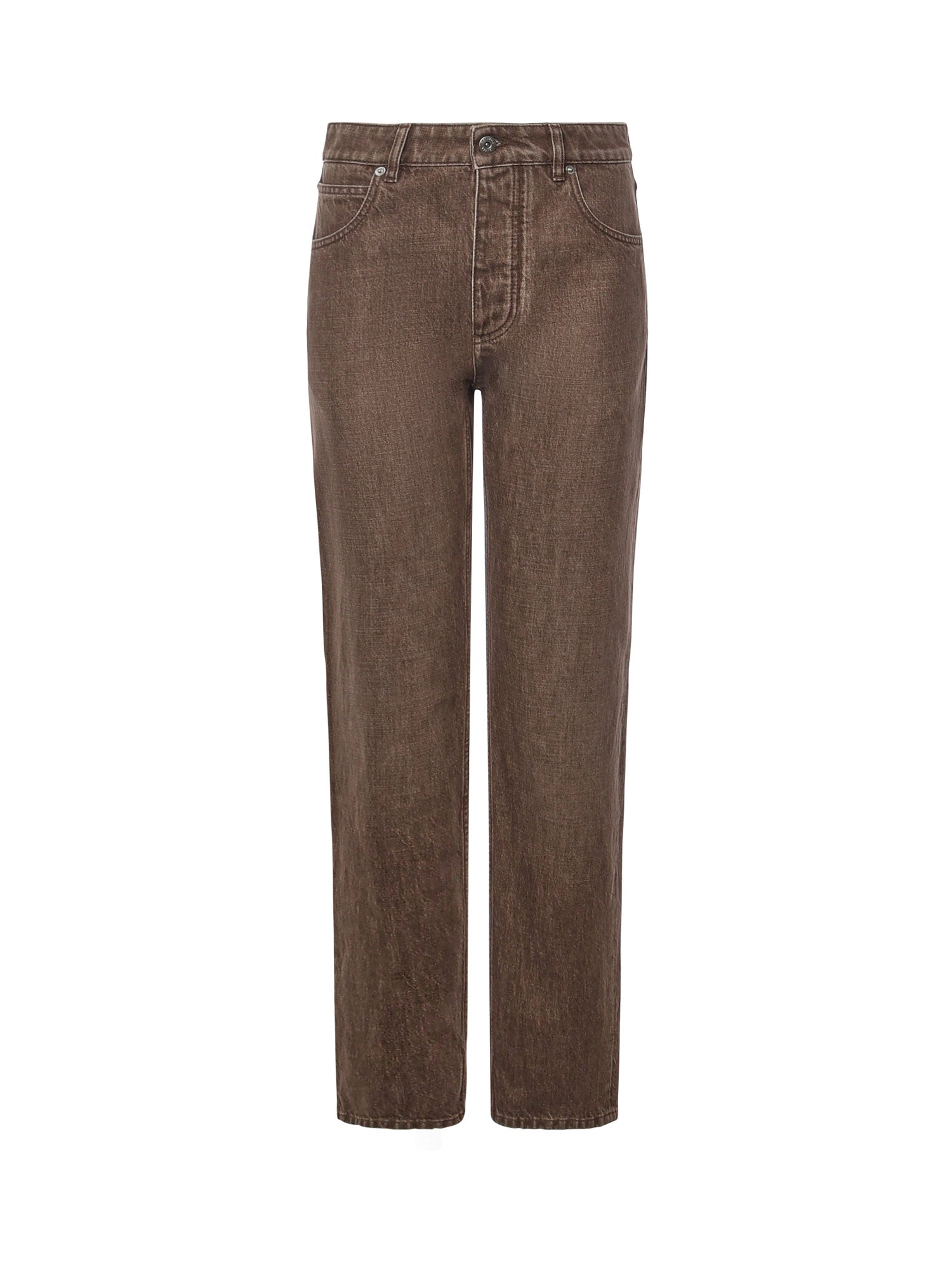 Jeans a gamba dritta in denim 841017 V4ZN02082 BOTTEGA VENETA 