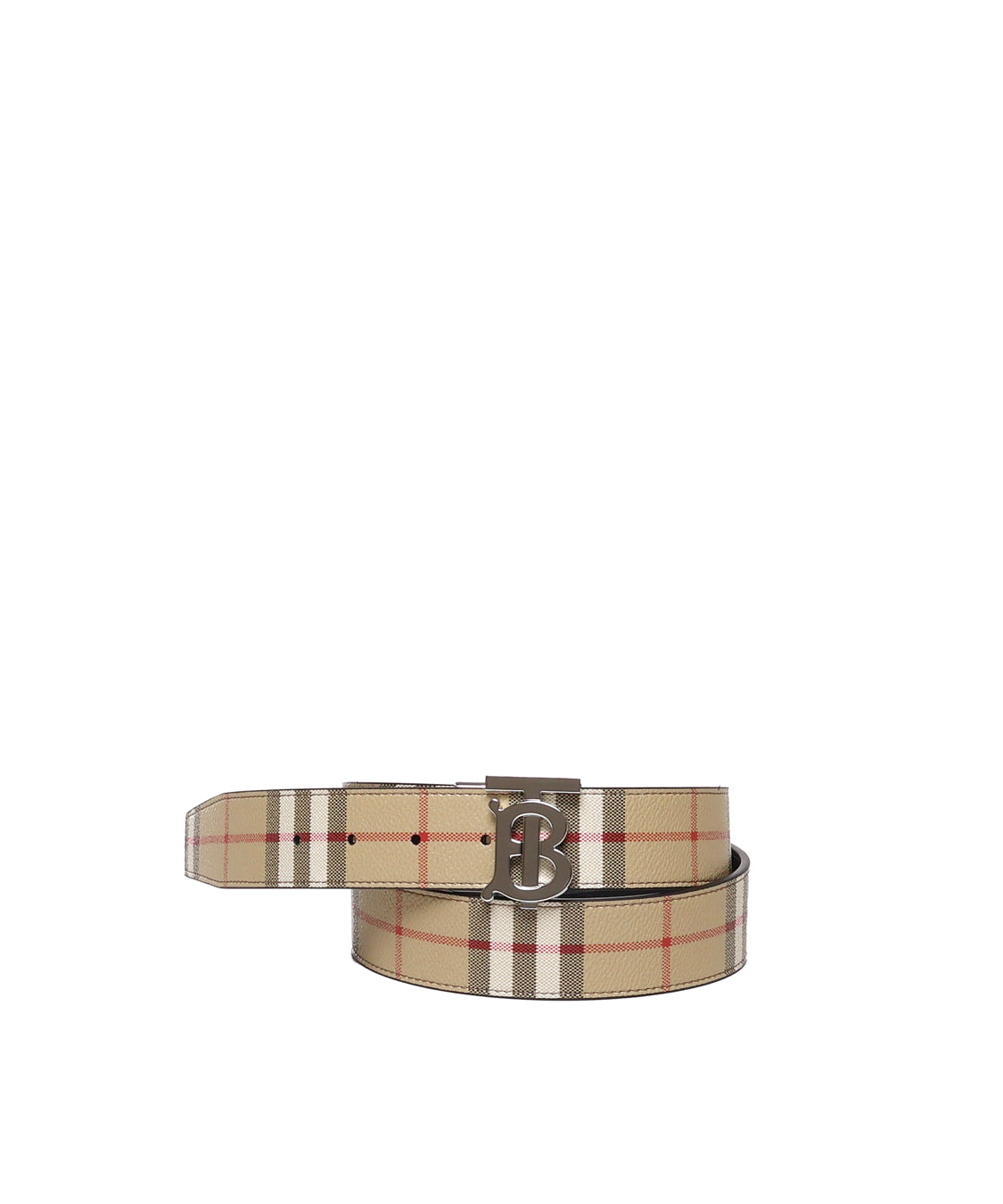 Cintura TB reversibile in pelle e Check 8069853 A7026 BURBERRY 