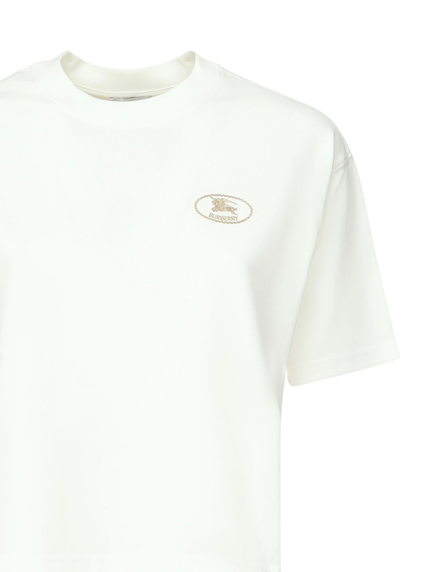 T-shirt cropped con logo <BR/> 8109055 B7078 BURBERRY 