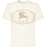 T-shirt in cotone con Knight Stamp 8110112 B7078 BURBERRY 