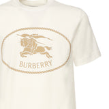 T-shirt in cotone con Knight Stamp 8110112 B7078 BURBERRY 