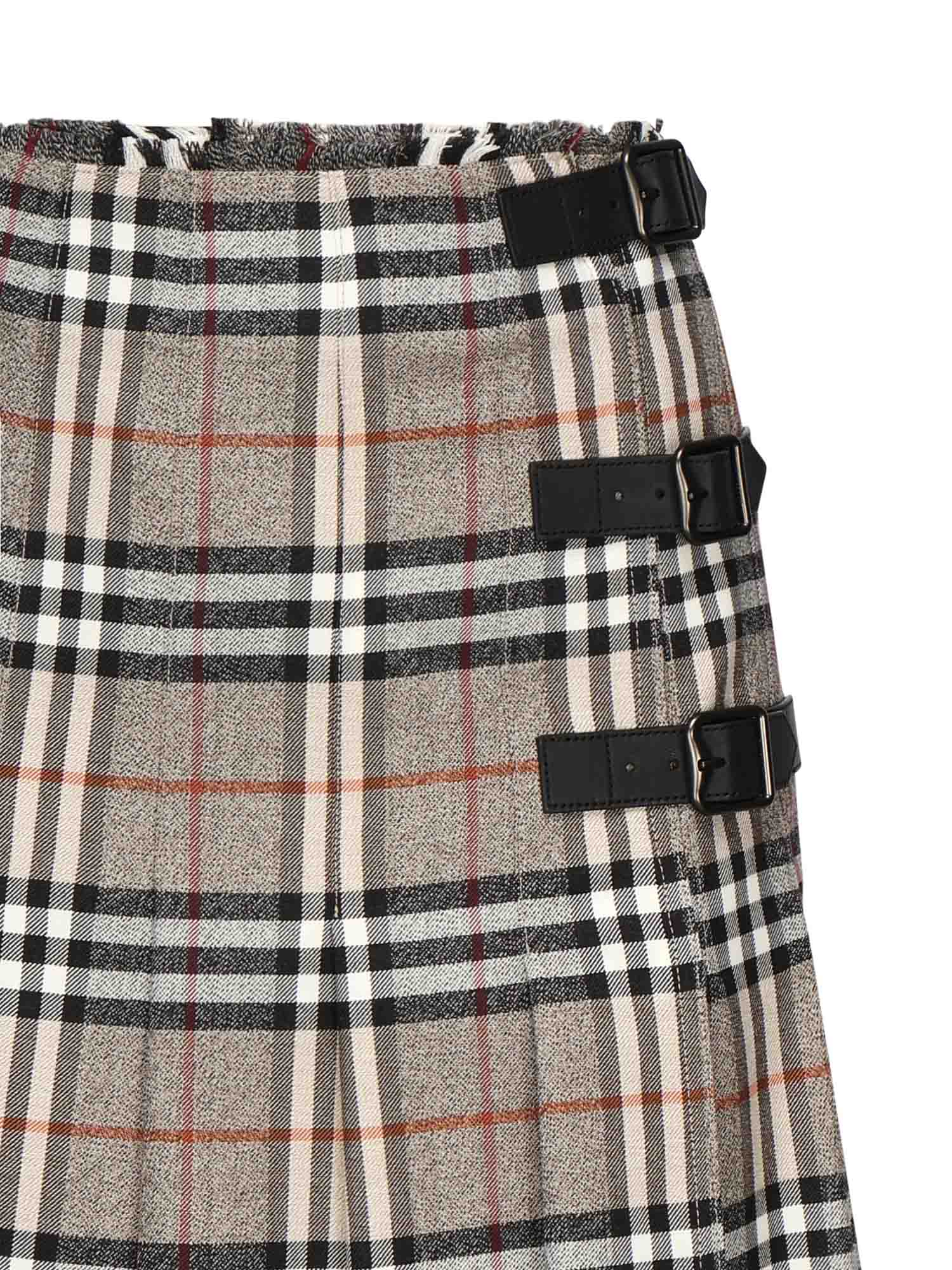 Kild midi in lana Check 8110428 C3142 BURBERRY 