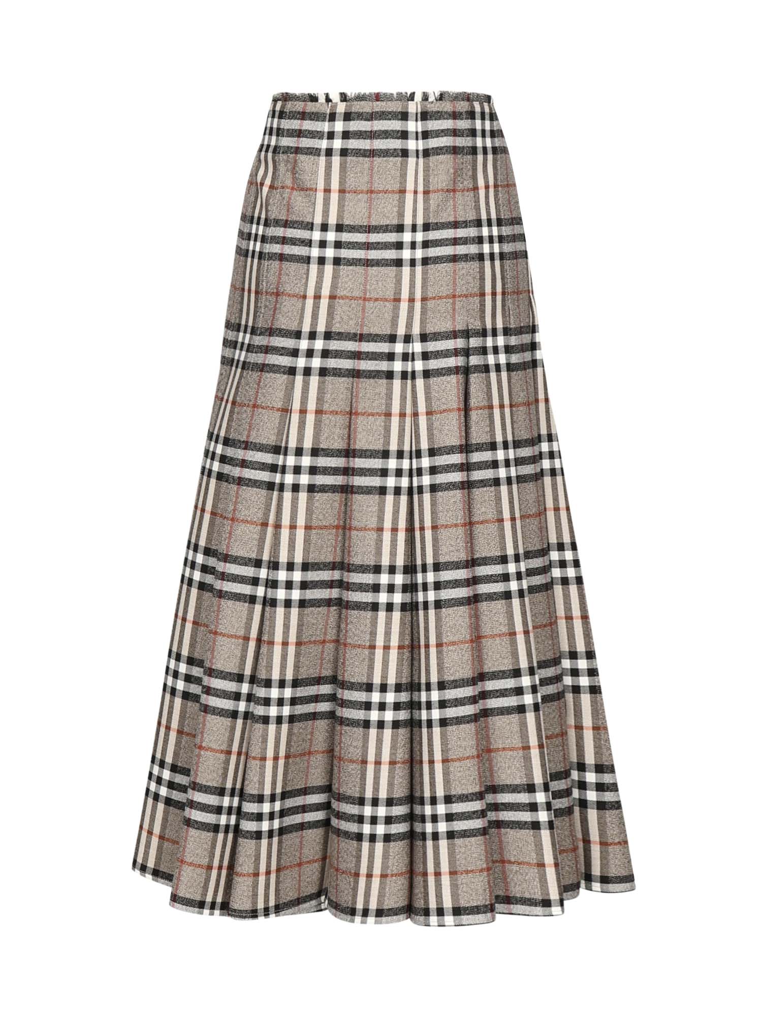 Kild midi in lana Check 8110428 C3142 BURBERRY 