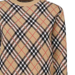 Pullover in misto lana e mohair Check 8110514 C1309 BURBERRY 