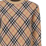 Pullover in misto lana e mohair Check 8110514 C1309 BURBERRY 