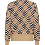 Pullover in misto lana e mohair Check 8110514 C1309 BURBERRY 