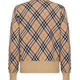 Pullover in misto lana e mohair Check 8110514 C1309 BURBERRY 