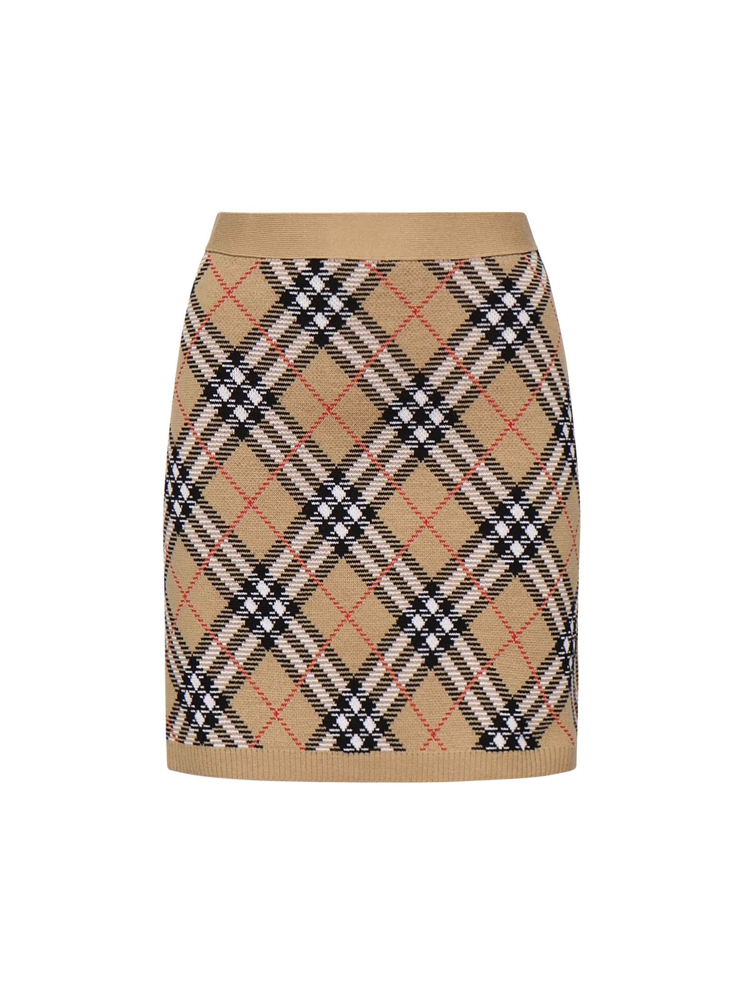 Minigonna in lana Check 8110604 C1309 BURBERRY 