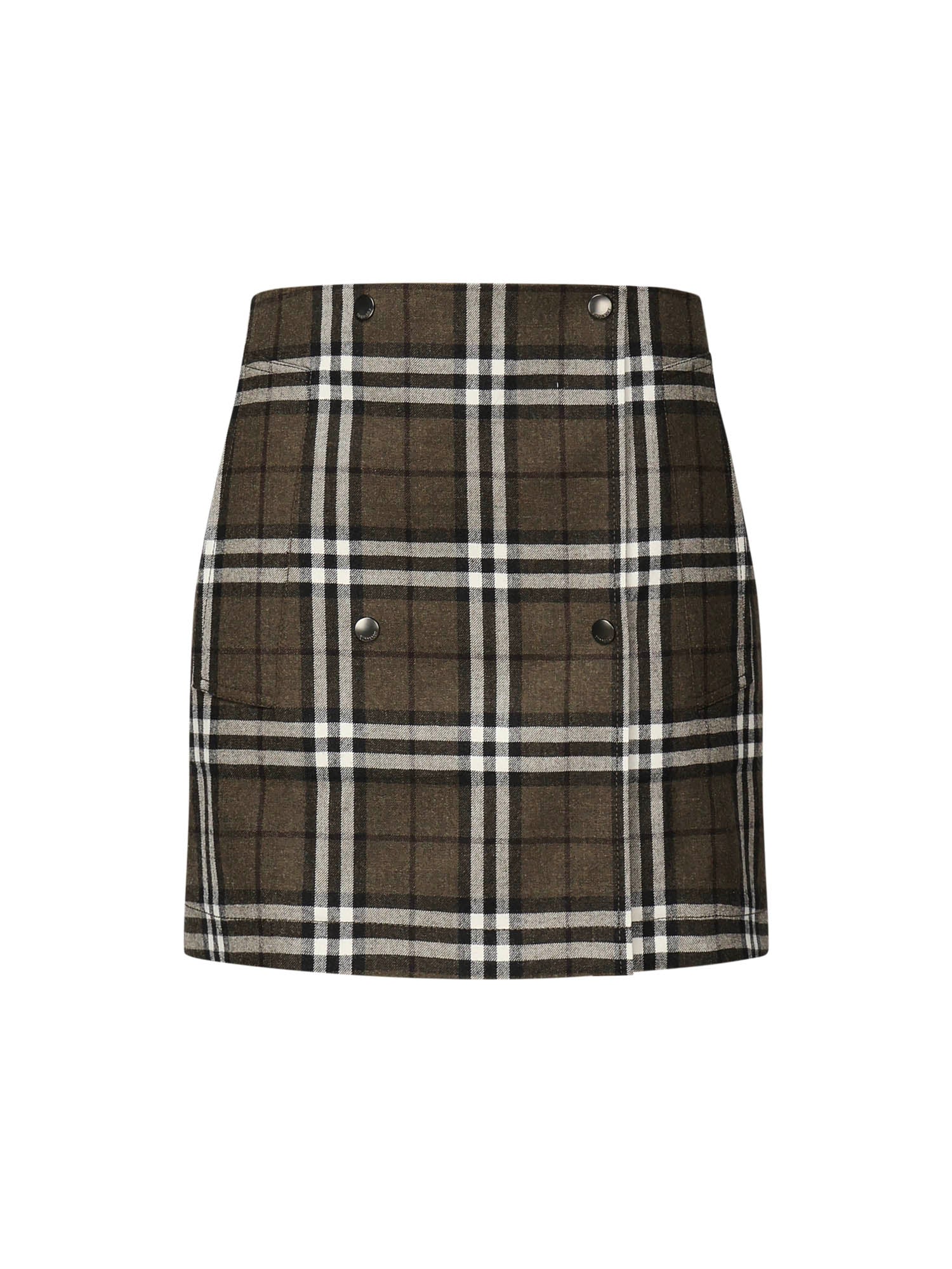Minigonna in lana Check 8110911 C3078 BURBERRY 