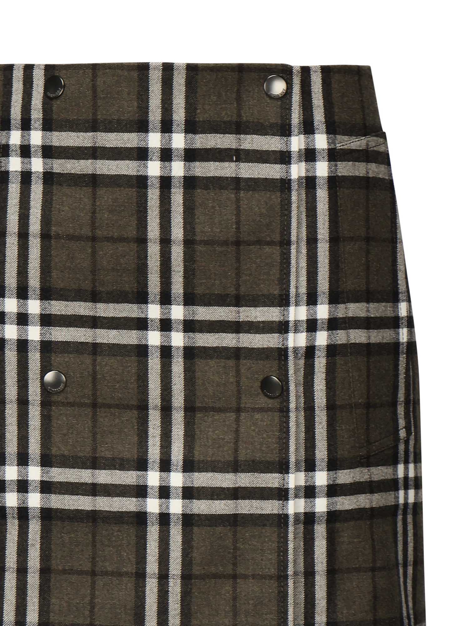 Minigonna in lana Check 8110911 C3078 BURBERRY 