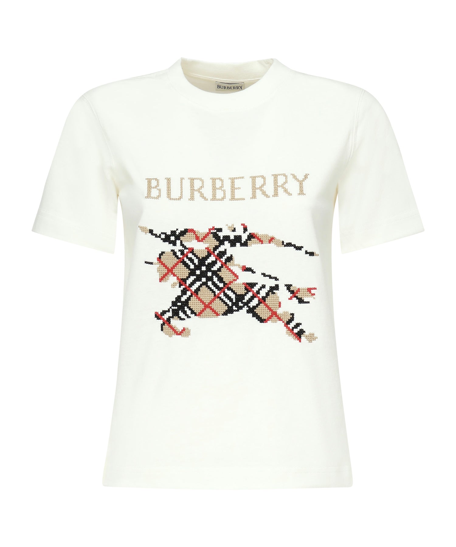 T-shirt con EKD a punto croce 8110955 B7078 BURBERRY 