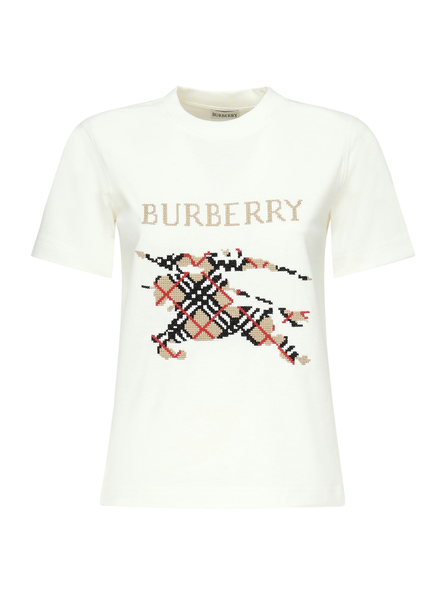 T-shirt con EKD a punto croce 8110955 B7078 BURBERRY 