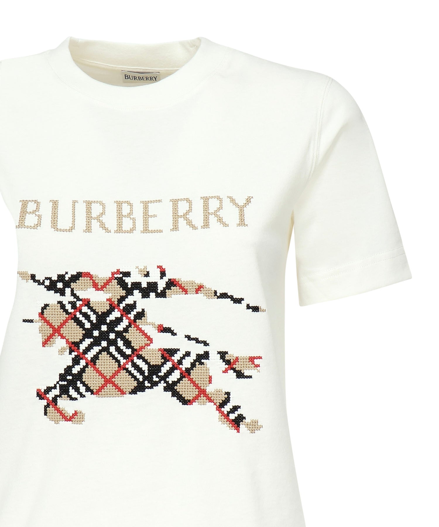 T-shirt con EKD a punto croce 8110955 B7078 BURBERRY 