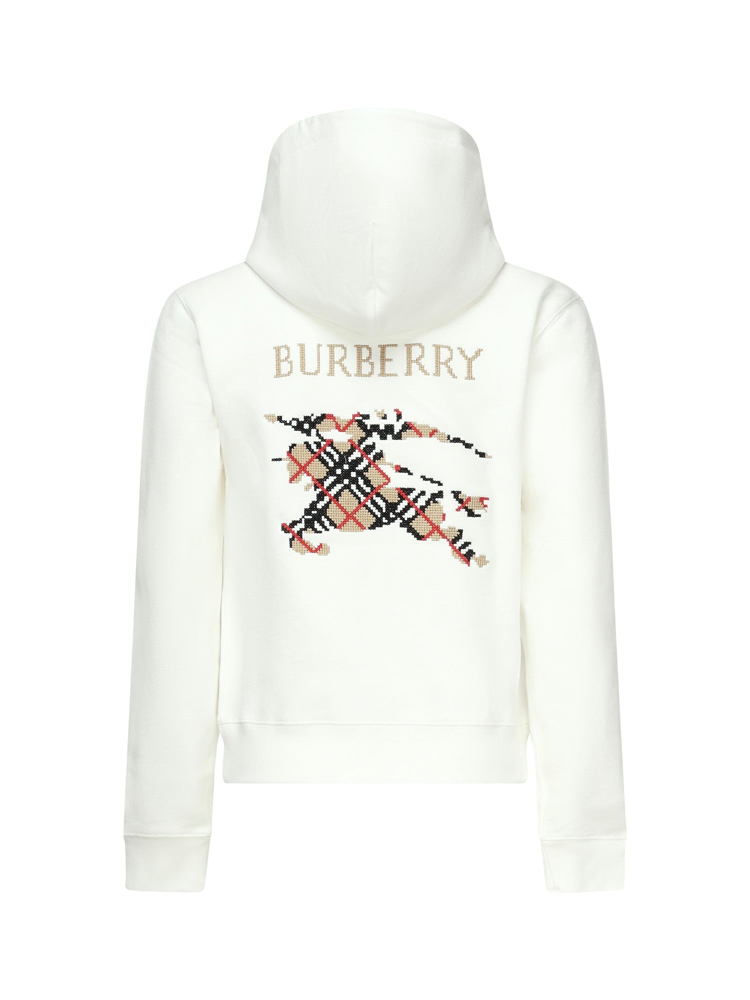 Felpa con EKD a punto croce<BR/> 8110965 B7078 BURBERRY 