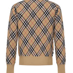 Maglia in misto lana e mohair Check 8111379 B9368 BURBERRY 