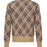 Maglia in misto lana e mohair Check 8111379 B9368 BURBERRY 