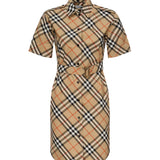 Abito chemisier in cotone Check 8111701 B9368 BURBERRY 