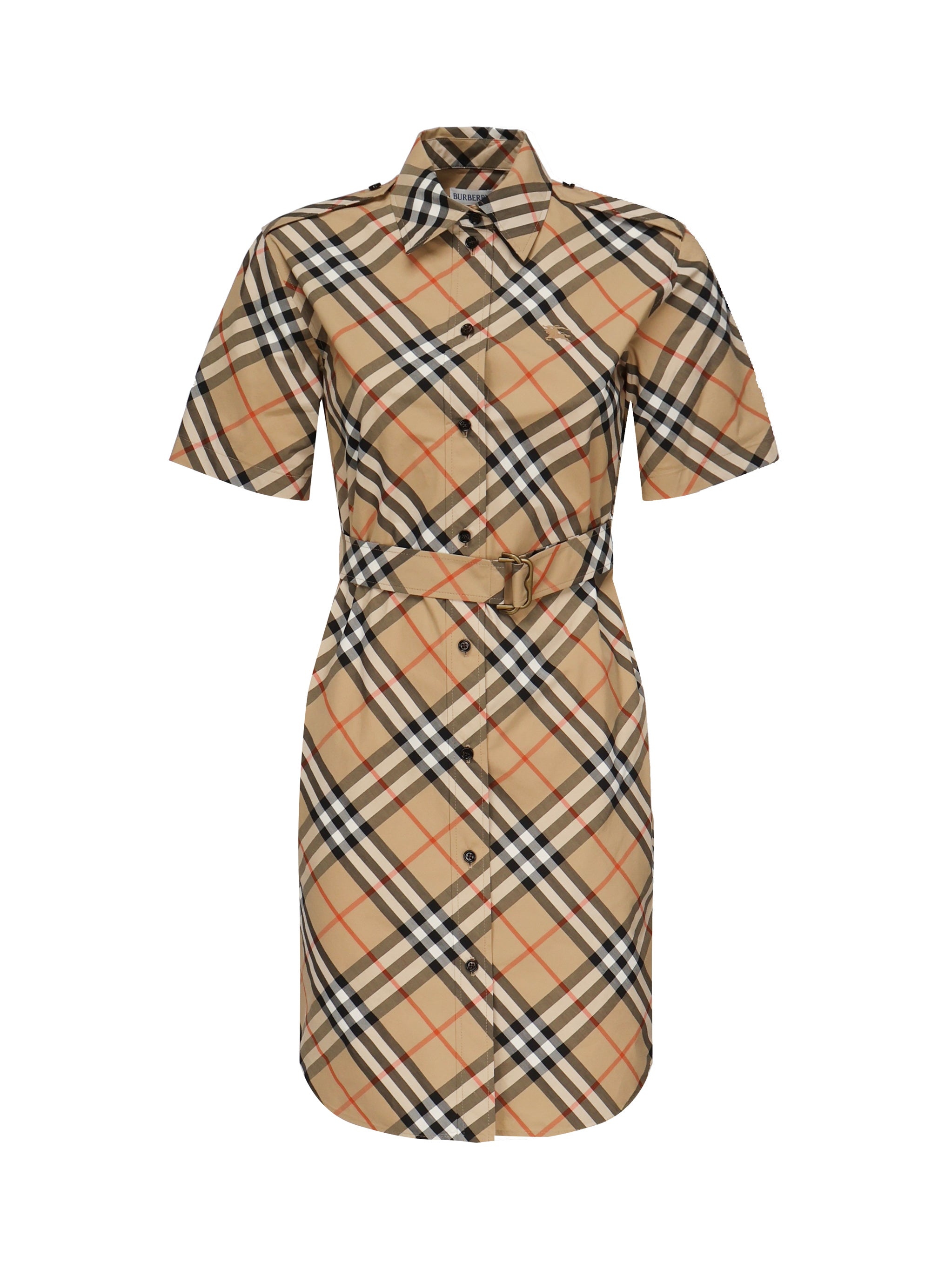 Abito chemisier in cotone Check 8111701 B9368 BURBERRY 