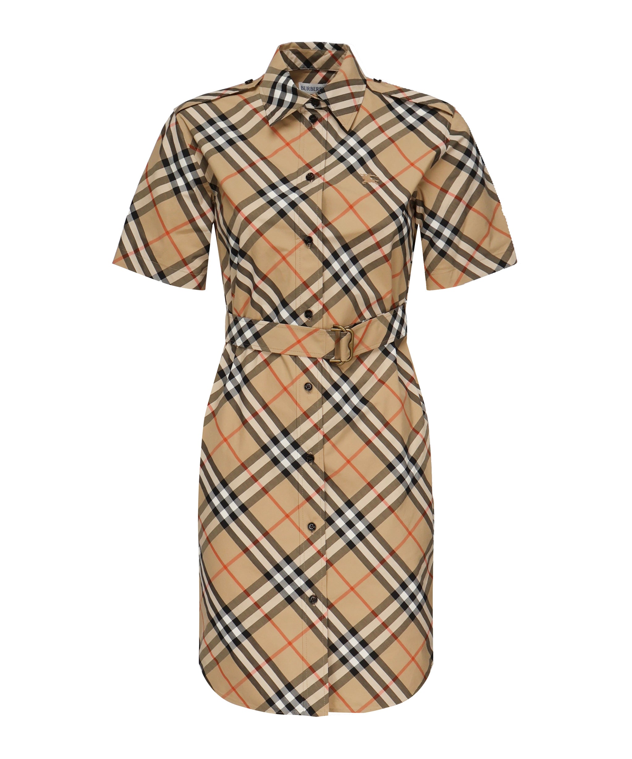 Abito chemisier in cotone Check 8111701 B9368 BURBERRY 