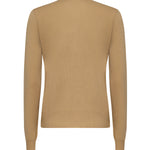 Cardigan in lana con finiture Check 8112164 B8626 BURBERRY 