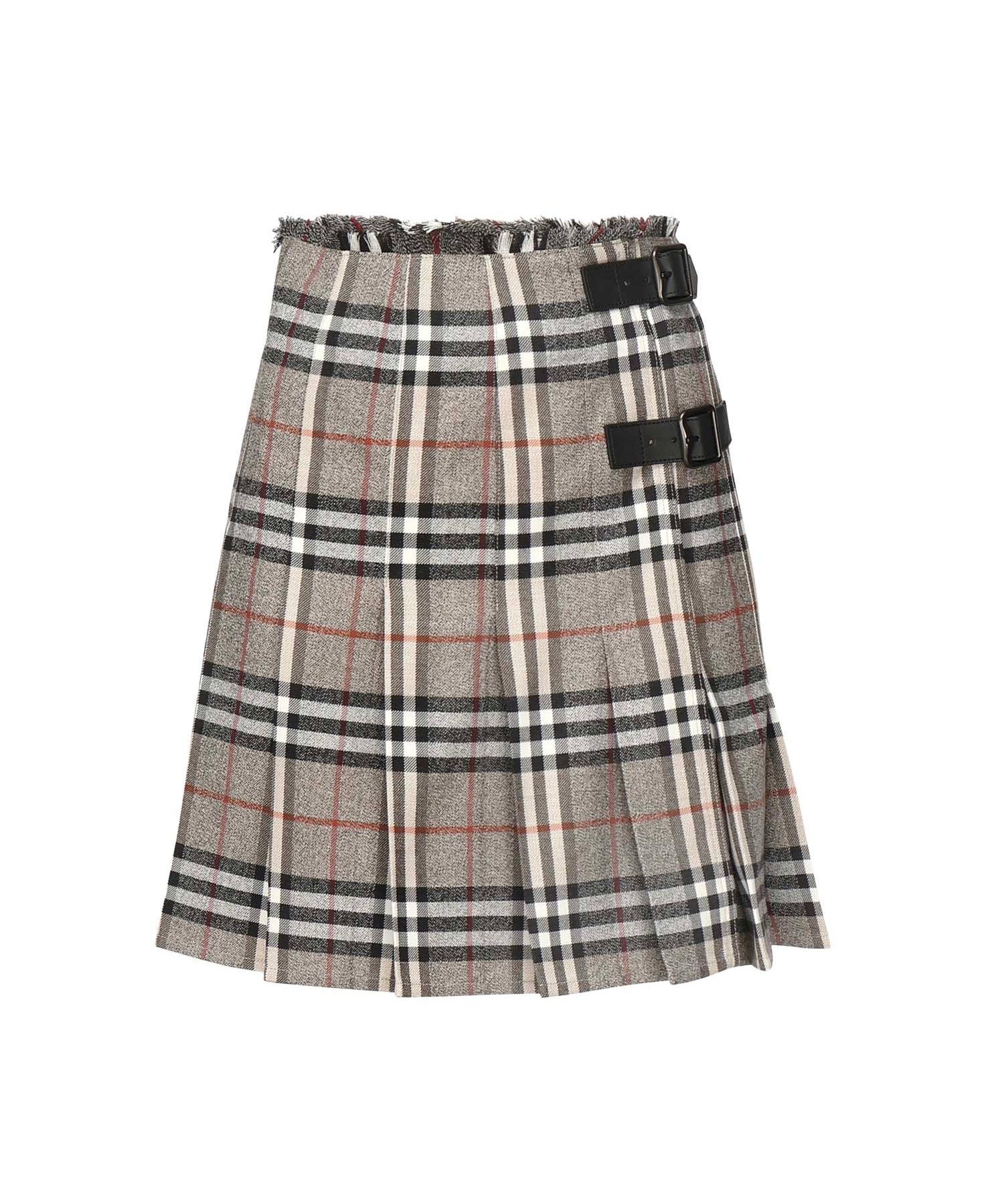 Mini kilt in lana Check<BR/> 8113042 C3142 BURBERRY 