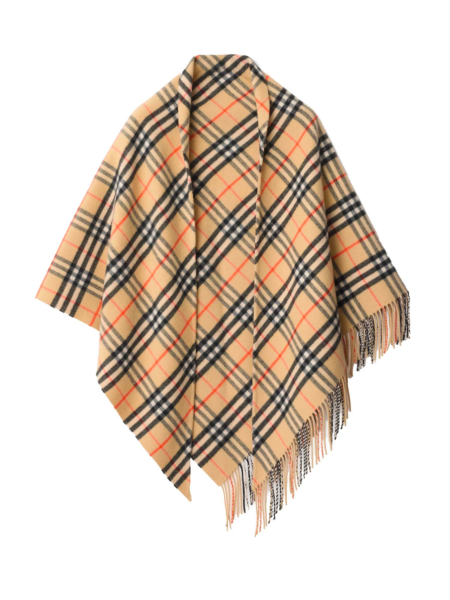 Mantella in lana e cashmere Check 8113128 A2021 BURBERRY 