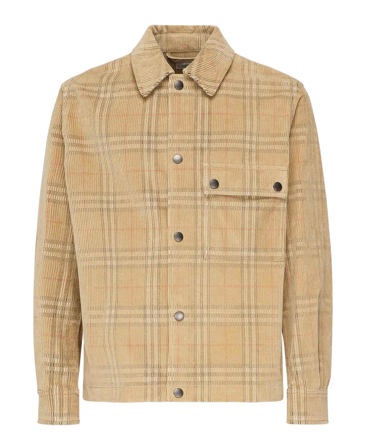 Camicione in corduroy Check 8113164 B9368 BURBERRY 