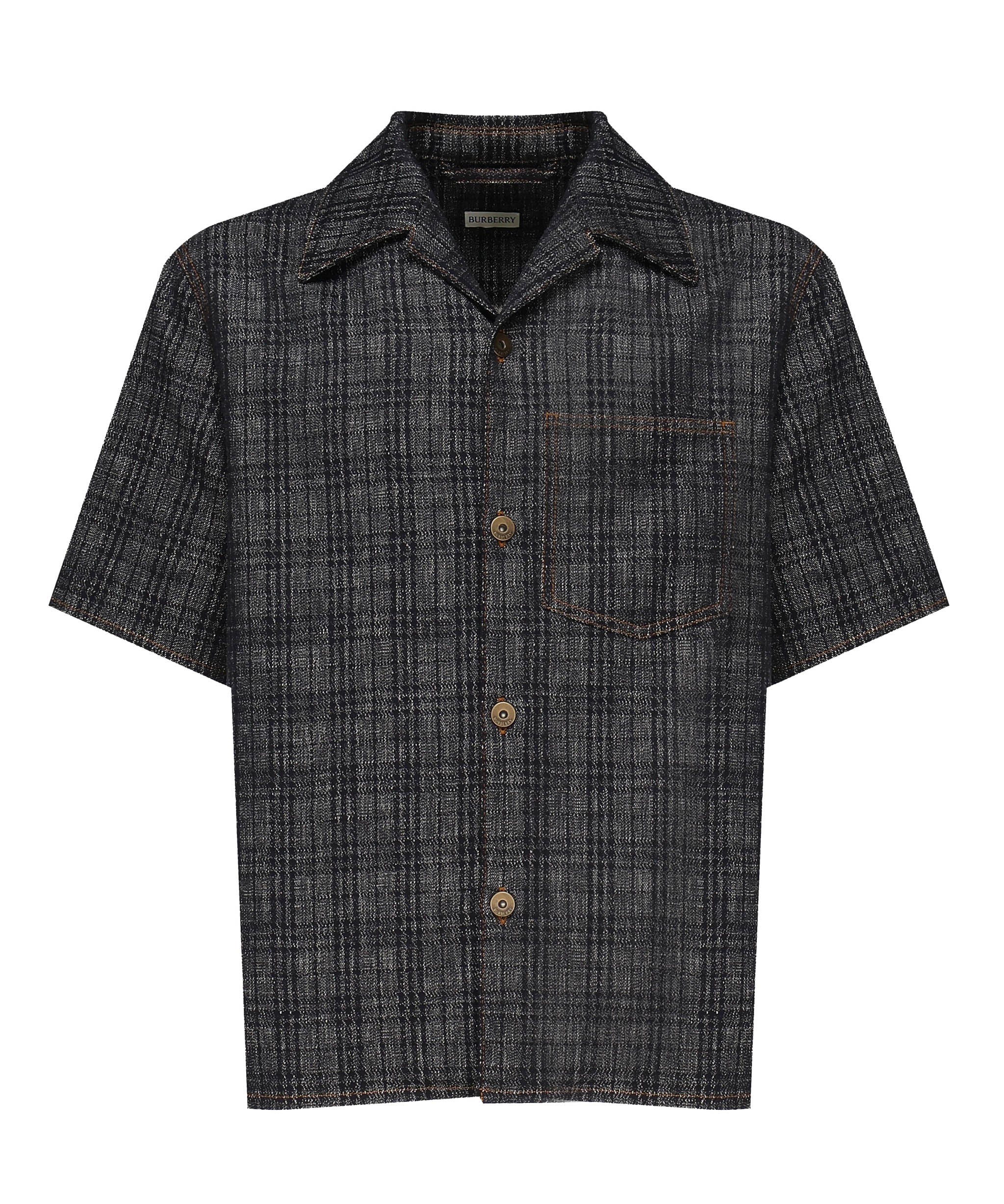 Camicia in denim Check 8113431 A5924 BURBERRY 
