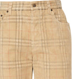 Pantaloni in cotone Check 8113484 B9368 BURBERRY 
