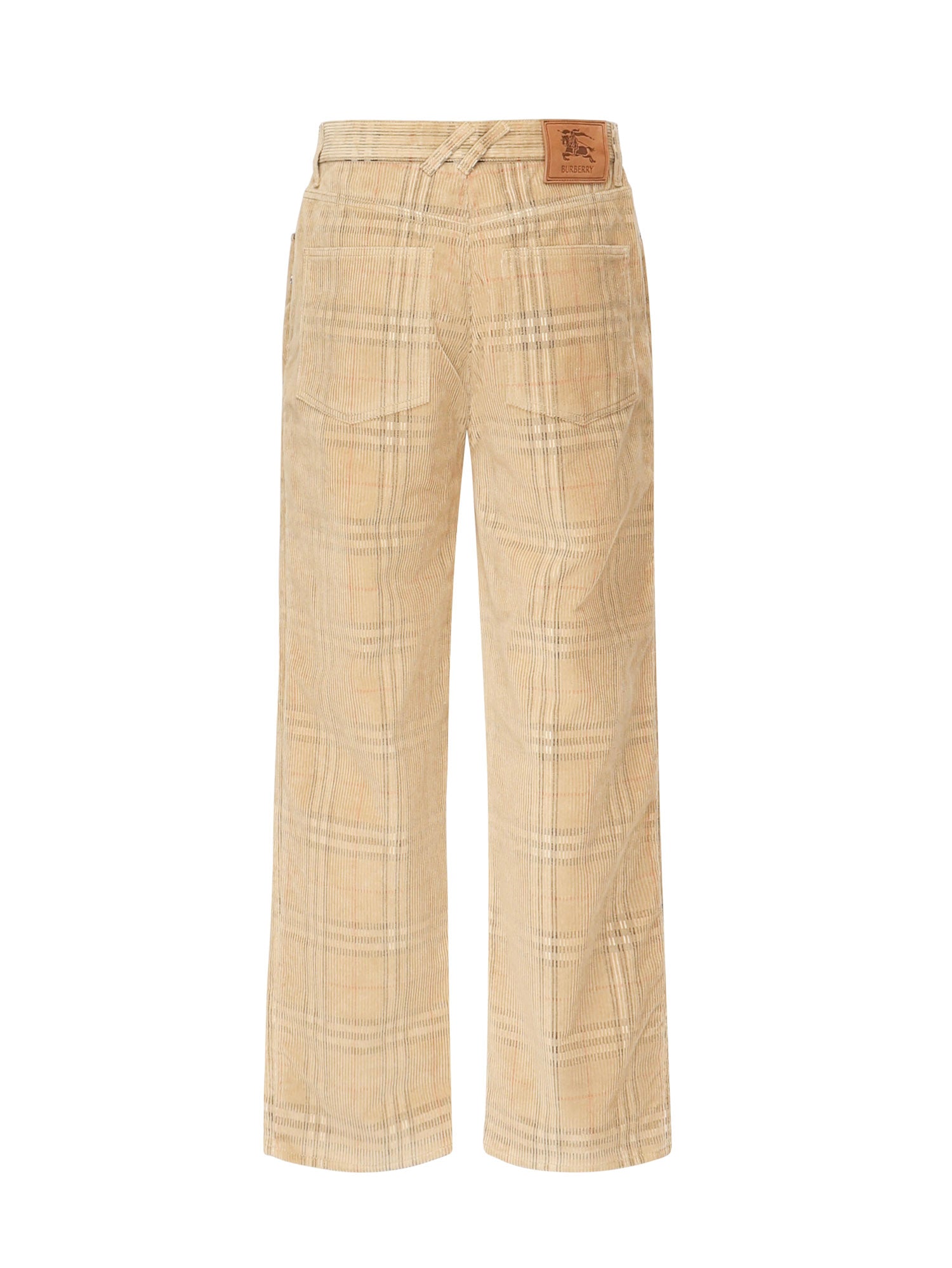 Pantaloni in cotone Check 8113484 B9368 BURBERRY 