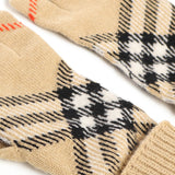 Guanti in misto cashmere Check 8114774 A2021 BURBERRY 