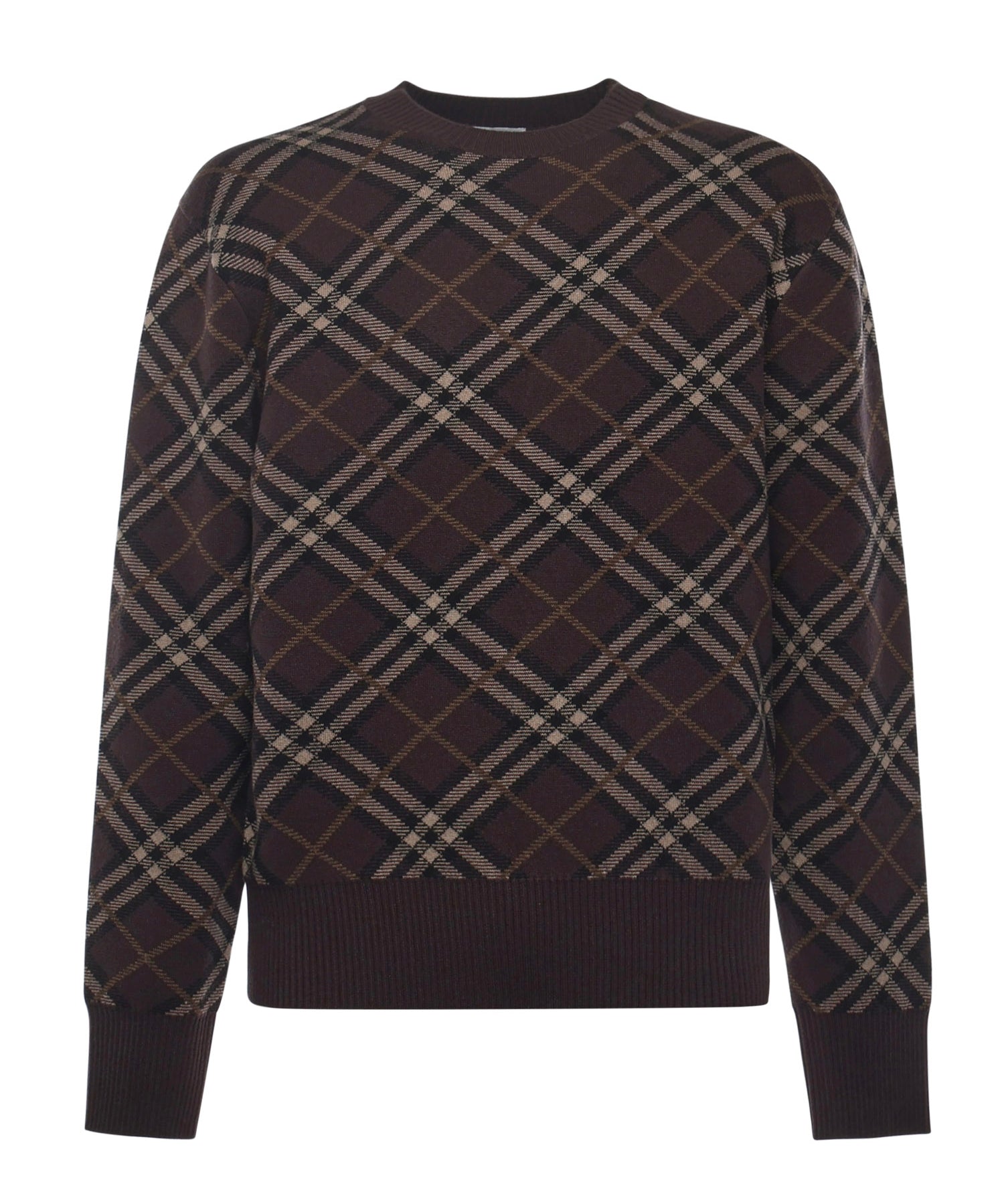 Maglione in lana e cashmere Check 8115704 B2412 BURBERRY 