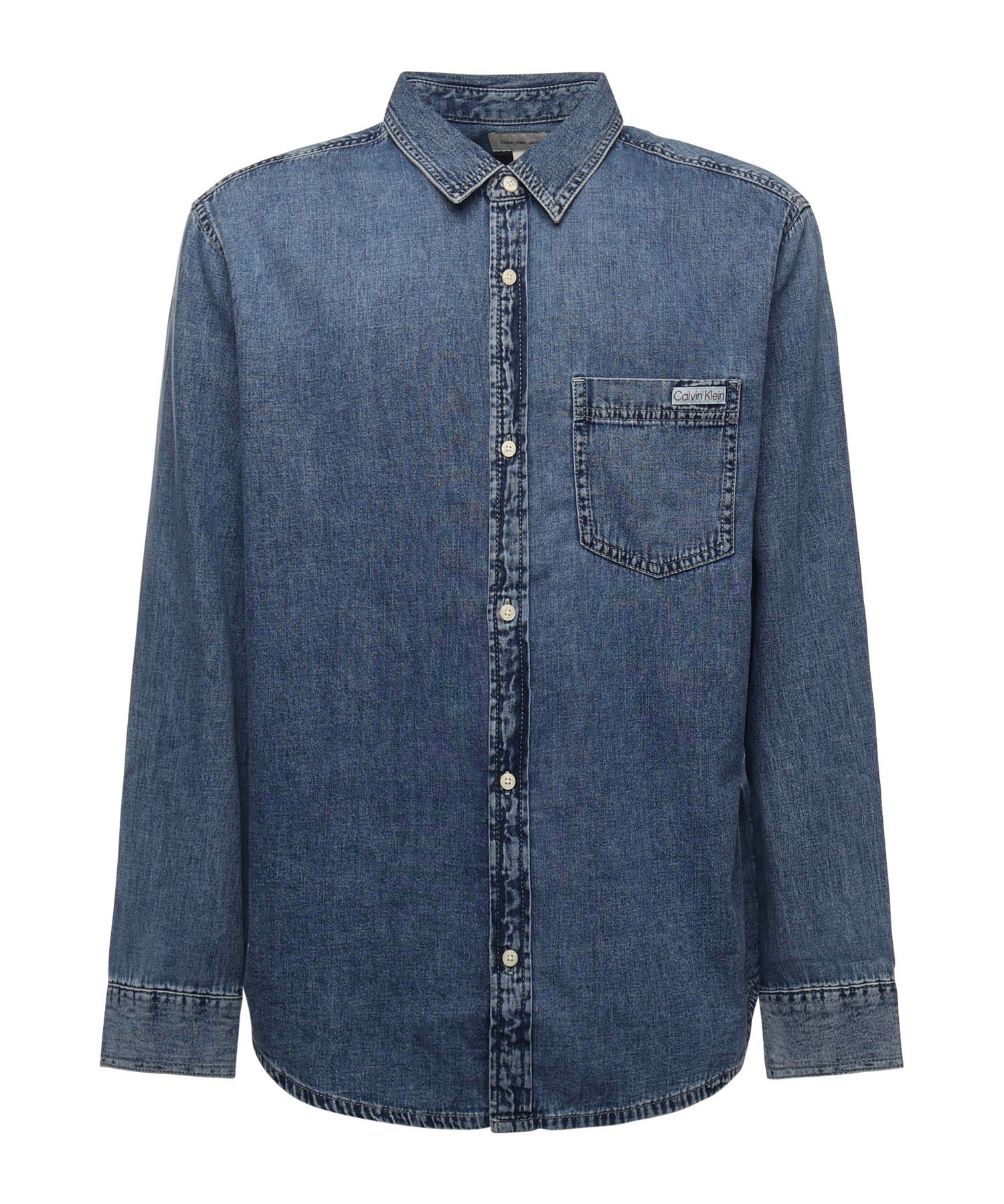 Camicia in denim di cotone LV040EM774 WHZ CALVIN KLEIN 