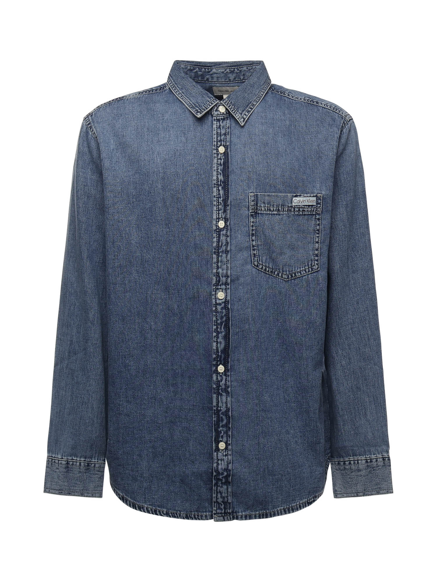 Camicia in denim di cotone LV040EM774 WHZ CALVIN KLEIN 