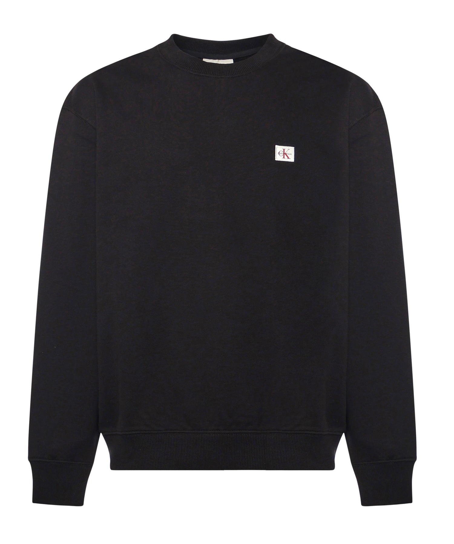 Felpa in spugna monologo con logo LV04RC273G UB1 CALVIN KLEIN 