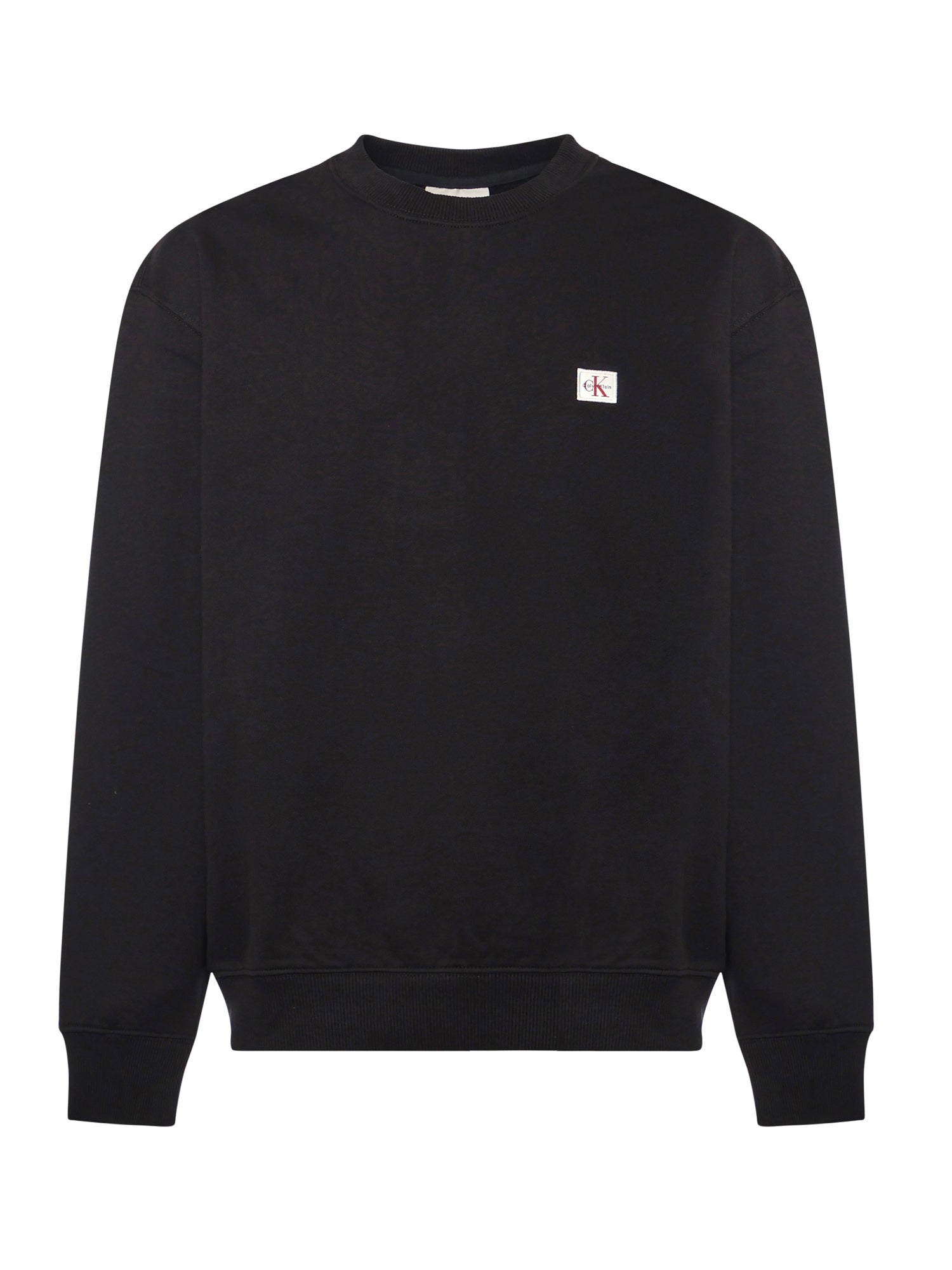 Felpa in spugna monologo con logo LV04RC273G UB1 CALVIN KLEIN 