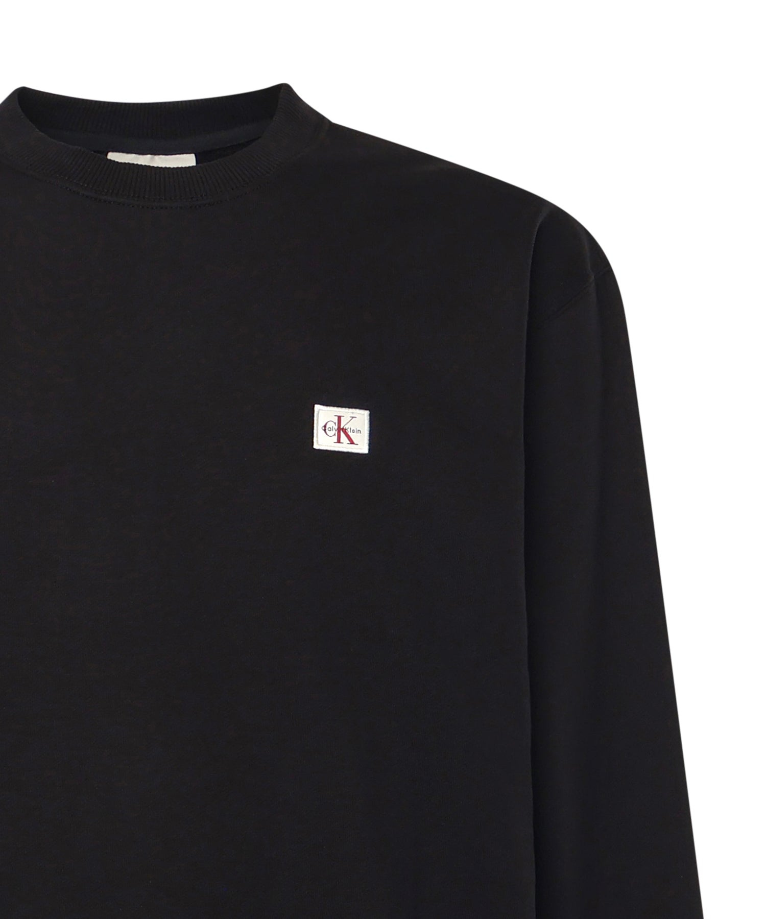 Felpa in spugna monologo con logo LV04RC273G UB1 CALVIN KLEIN 