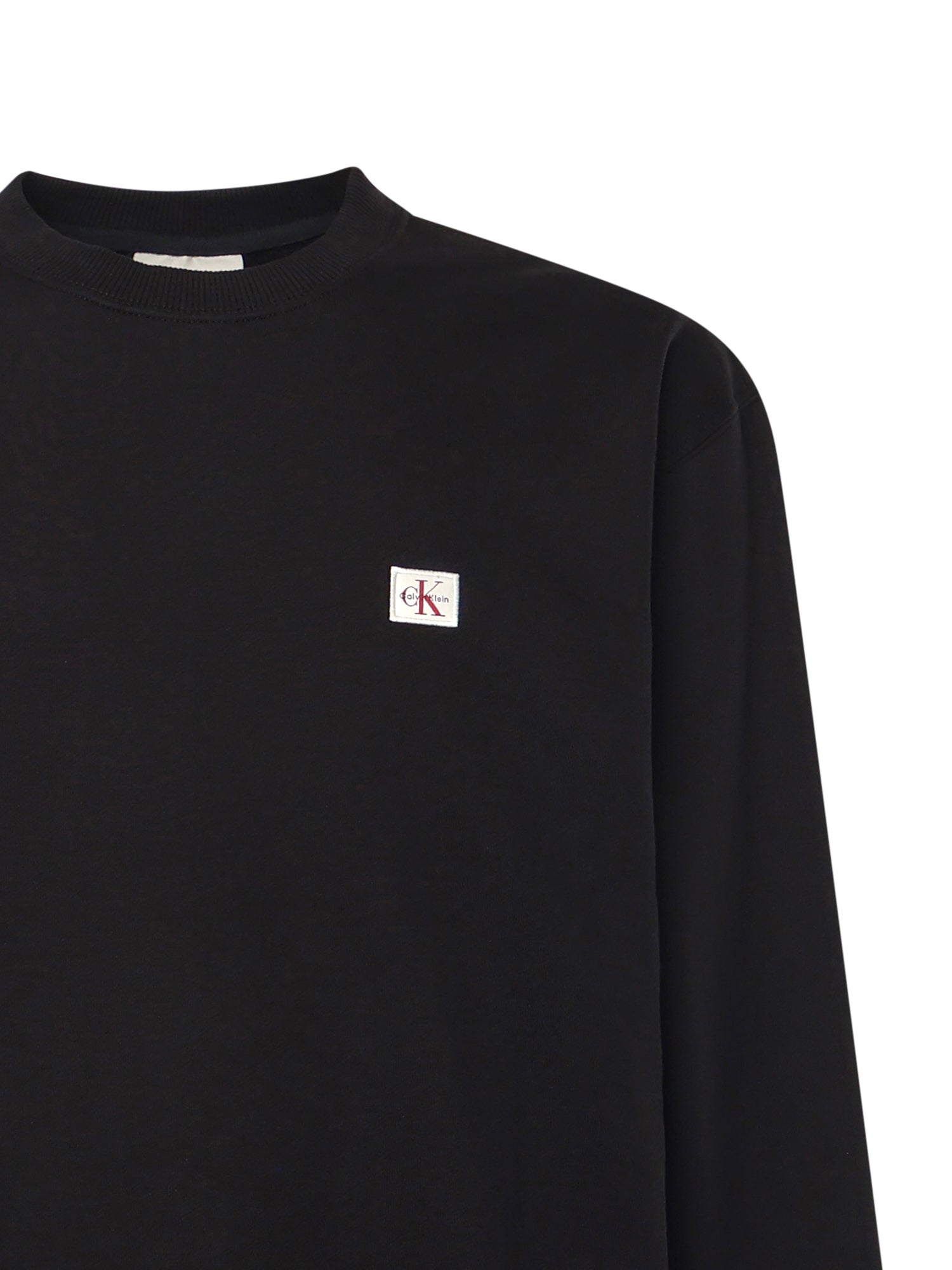 Felpa in spugna monologo con logo LV04RC273G UB1 CALVIN KLEIN 