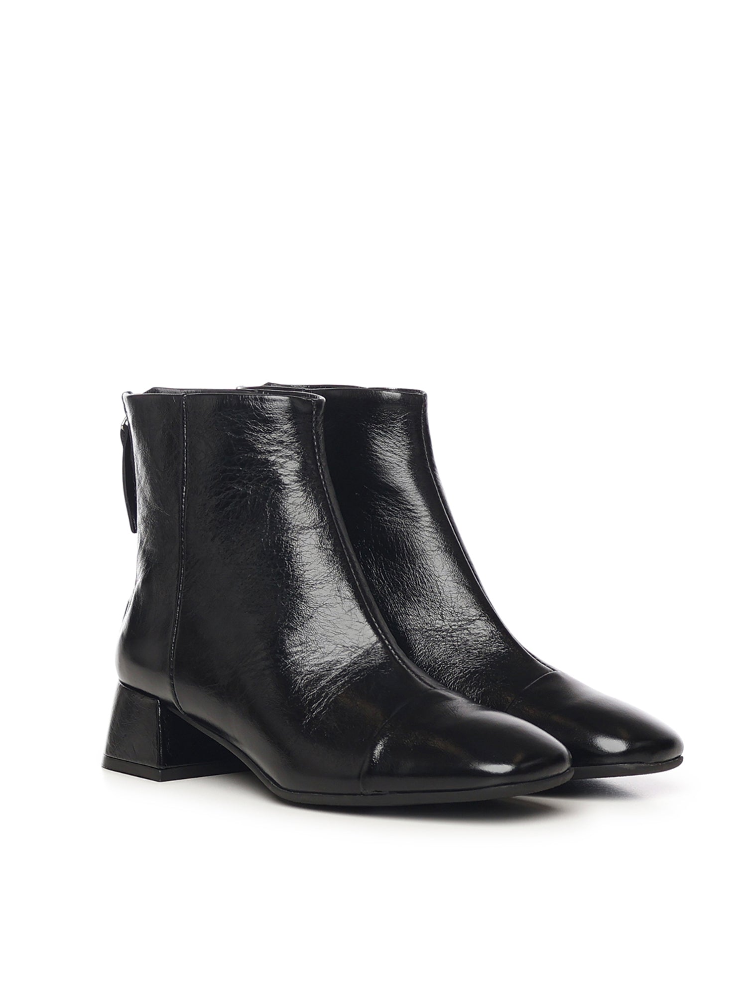 Stivaletti Rose Back in vernice A54308 NERO CARMENS 