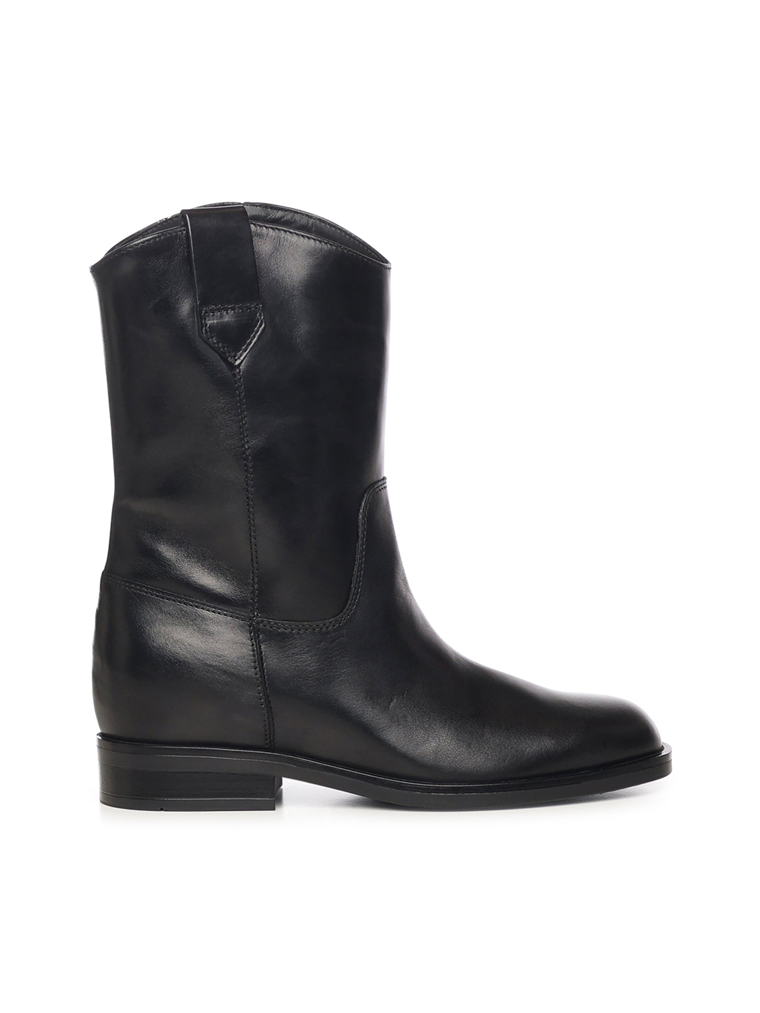 Stivali Kim low in pelle A56051 NERO CARMENS 