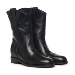 Stivali Kim low in pelle A56051 NERO CARMENS 