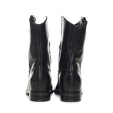 Stivali Kim low in pelle A56051 NERO CARMENS 