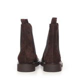 Stivaletti Chelsea in camoscio A56088 MORO CARMENS 