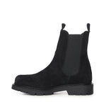 Stivaletti Chelsea in camoscio A56088 NERO CARMENS 