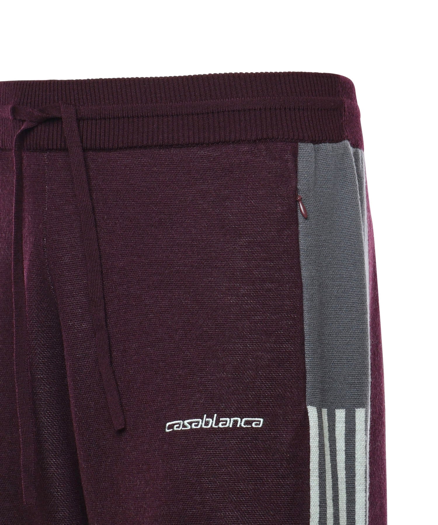 Pantaloni in lana con logo MAW25KW1102 01 CASABLANCA 