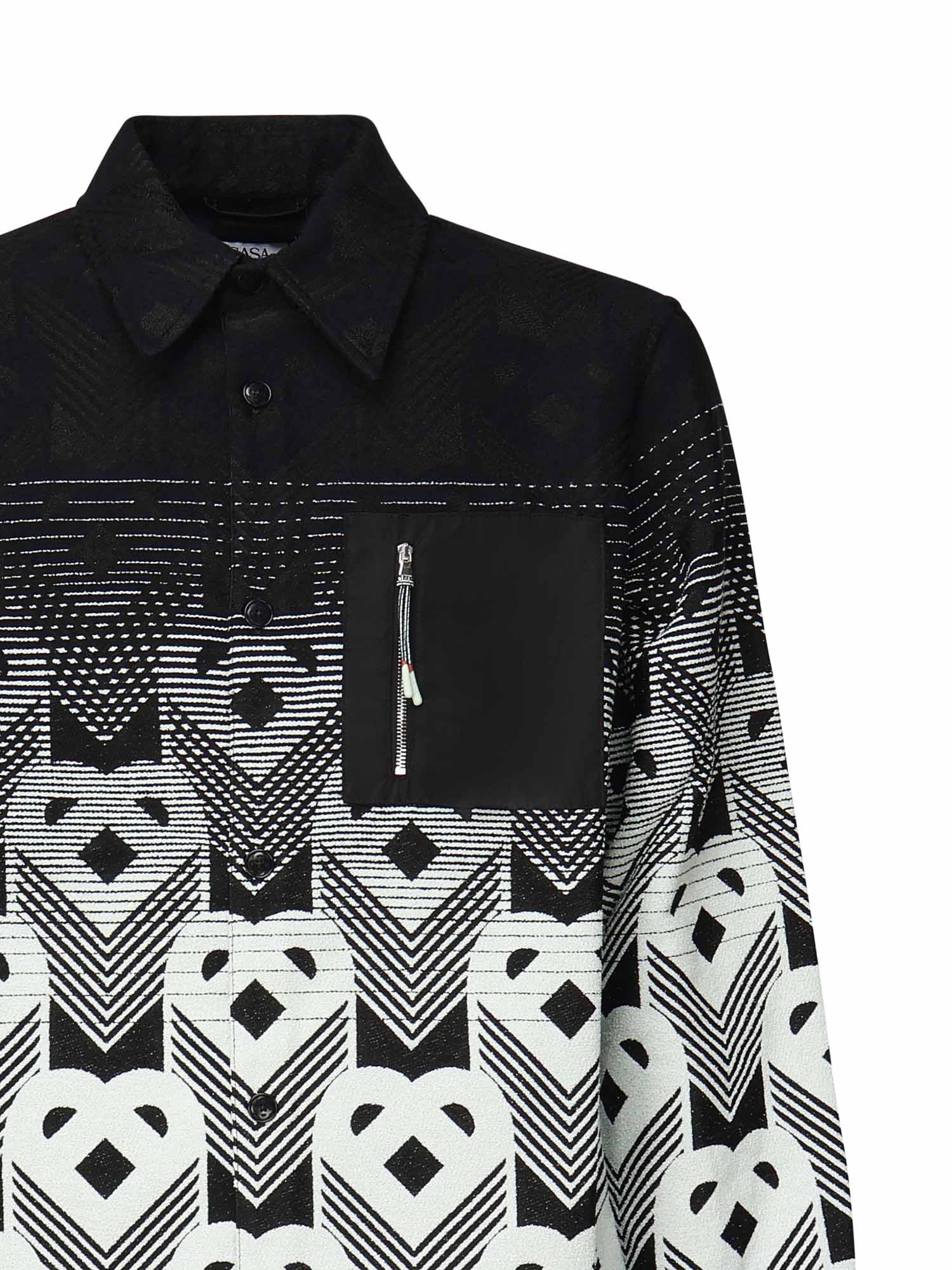 Camicia con monogramma sfumato MPF25JK37401  CASABLANCA 