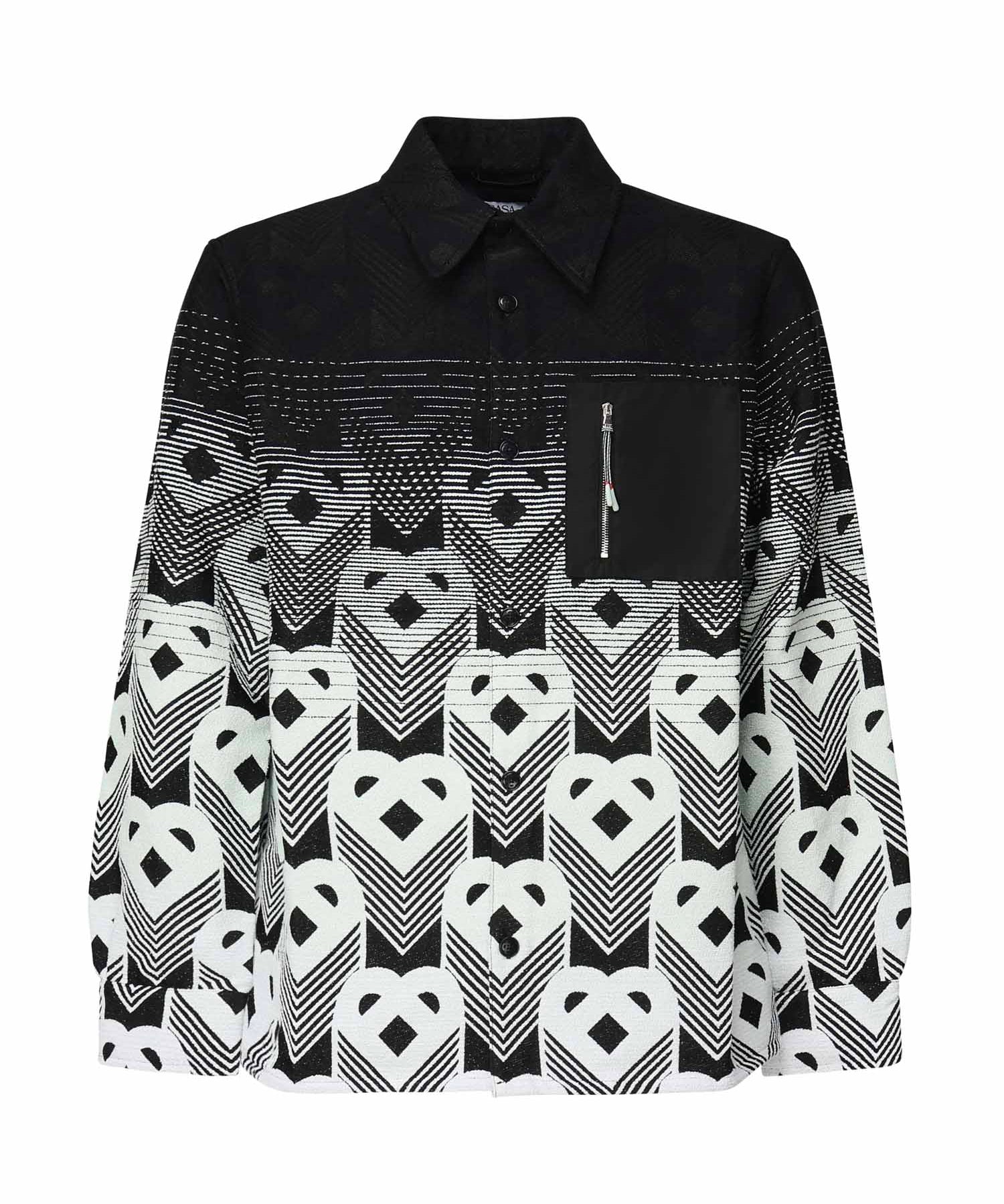 Camicia con monogramma sfumato MPF25JK37401  CASABLANCA 