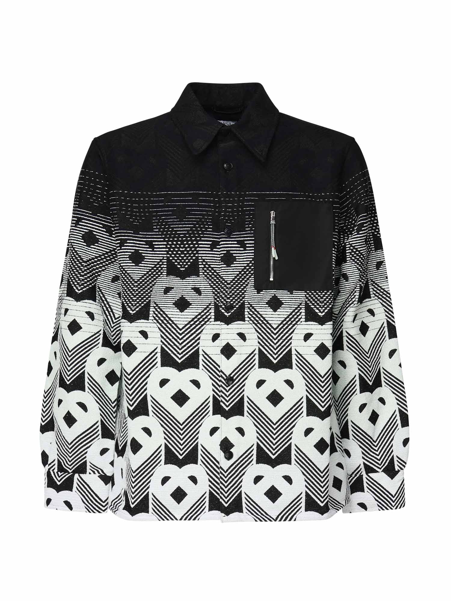 Camicia con monogramma sfumato MPF25JK37401  CASABLANCA 